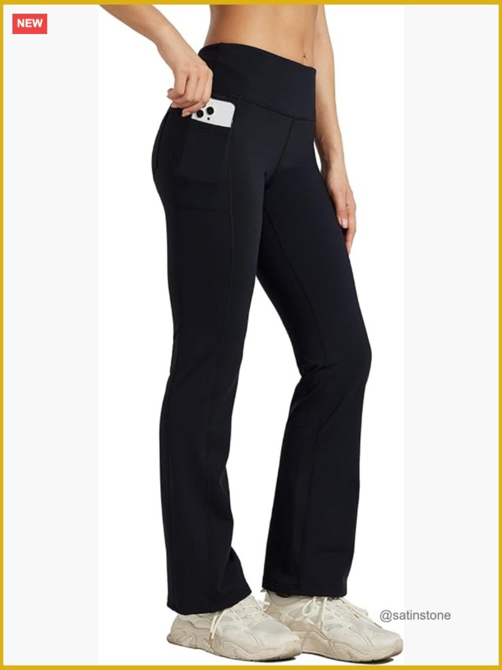 Fleece Lined Yoga Bootcut Thermal Winter Pants High Waisted Flare Leggings